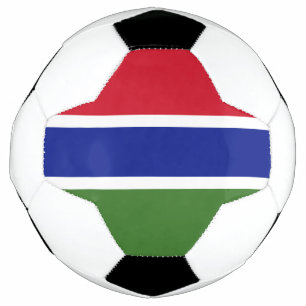 Gambia-Flagge Fußball