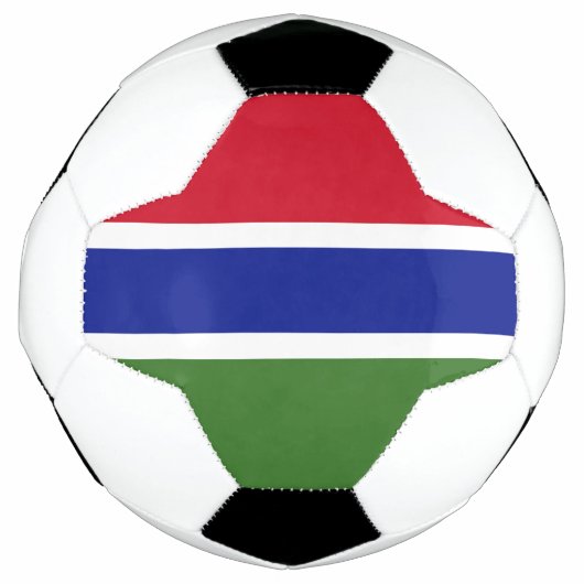Gambia-Flagge Fußball (Vorderseite)