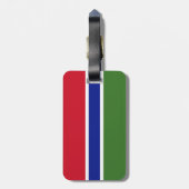 Gambia-Flagge Gepäckanhänger (Rückseite vertikal)
