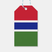 Gambia-Flagge Geschenkanhänger (Rückseite)