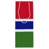 Gambia-Flagge Geschenktüte Für Weinflaschen (Rückseite)