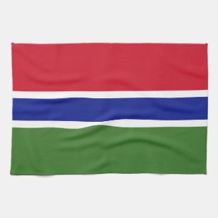 Gambia-Flagge Geschirrtuch