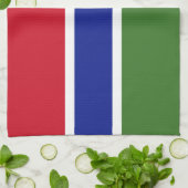 Gambia-Flagge Geschirrtuch (Gefaltet)