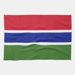 Gambia-Flagge Geschirrtuch