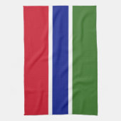 Gambia-Flagge Geschirrtuch (Vertikal)
