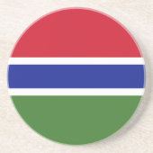 Gambia-Flagge Getränkeuntersetzer (Vorne)