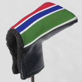 Gambia-Flagge Golf Headcover (3/4 Vorderseite)