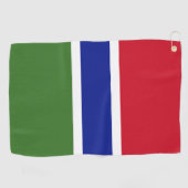 Gambia-Flagge Golfhandtuch (Horizontal)