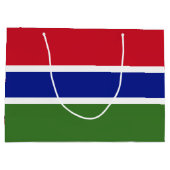 Gambia-Flagge Große Geschenktüte (Rückseite)
