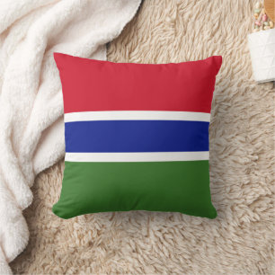 Gambia-Flagge Kissen