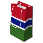 Gambia-Flagge Kleine Geschenktüte (Rückseite Schrägansicht)