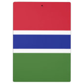 Gambia-Flagge Klemmbrett (Rückseite)