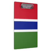 Gambia-Flagge Klemmbrett (Rechts)