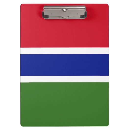 Gambia-Flagge Klemmbrett (Vorderseite)