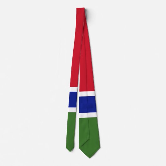 Gambia-Flagge Krawatte (Rückseite)