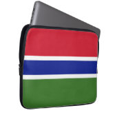 Gambia-Flagge Laptopschutzhülle (Vorne Rechts)