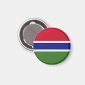 Gambia-Flagge Magnet (Vorderseite/Rückseite)