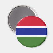 Gambia flagge Magnet (Vorderseite/Rückseite)