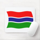 Gambia-Flagge-Mauspad Mousepad (Mit Mouse)