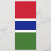 Gambia-Flagge Menükarte (Rückseite)