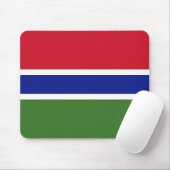 Gambia-Flagge Mousepad (Mit Mouse)