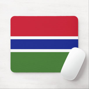 Gambia-Flagge Mousepad