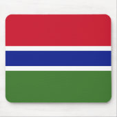 Gambia-Flagge Mousepad (Vorne)