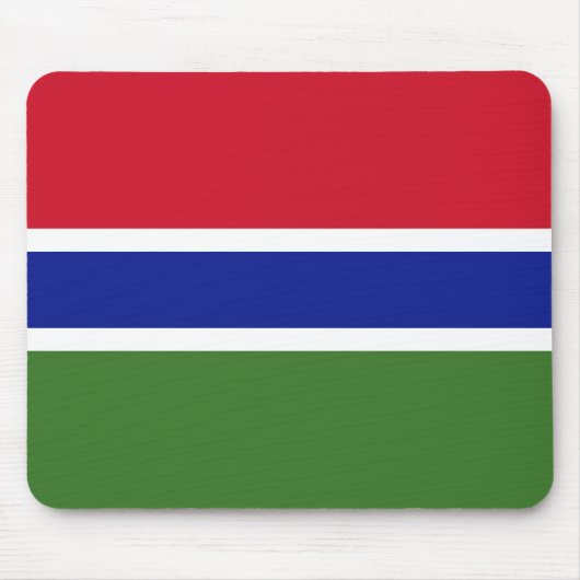 Gambia-Flagge Mousepad (Vorne)