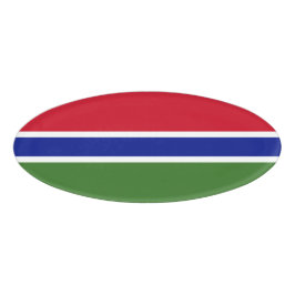 Gambia-Flagge Namenschild
