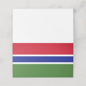 Gambia-Flagge Platzkarte (Außenseite Aufgefaltet)