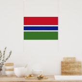 Gambia-Flagge Poster (Küche)