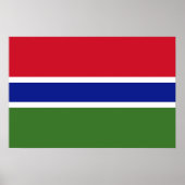 Gambia-Flagge Poster (Vorne)