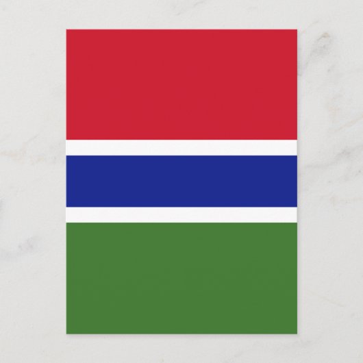 Gambia-Flagge Postkarte (Vorderseite)