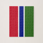 Gambia-Flagge Puzzle (Vertikal)