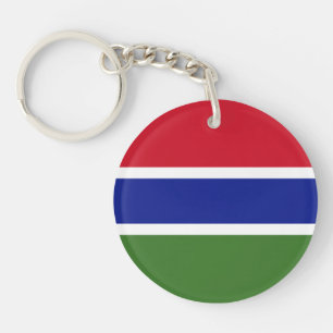 Gambia-Flagge Schlüsselanhänger