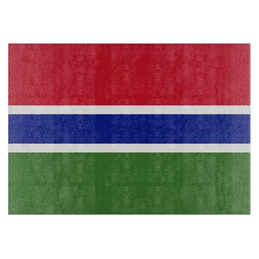Gambia-Flagge Schneidebrett (Vorderseite)