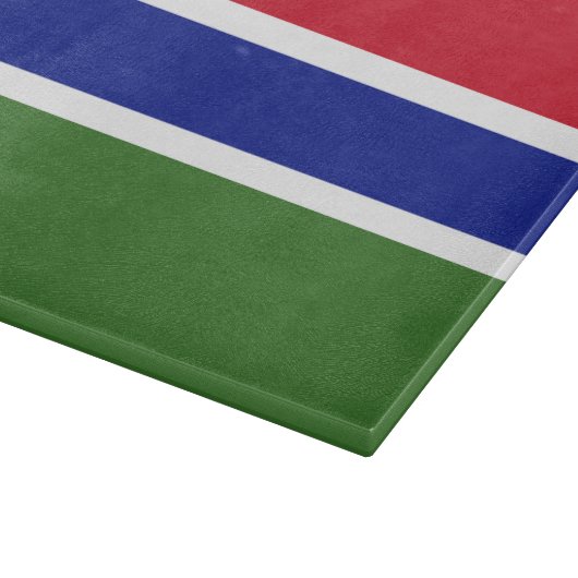 Gambia-Flagge Schneidebrett (Ecke)