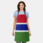 Gambia-Flagge Schürze (Getragen)
