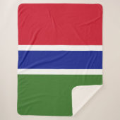 Gambia-Flagge Sherpadecke (Vorderseite)
