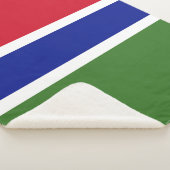 Gambia-Flagge Sherpadecke (3/4)