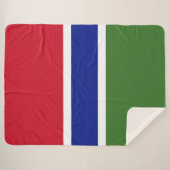 Gambia-Flagge Sherpadecke (Vorderseite (Horizontal))