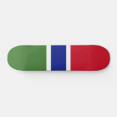 Gambia-Flagge Skateboard (Horizontal)