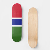 Gambia-Flagge Skateboard (Vorderseite)