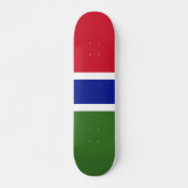 Gambia-Flagge Skateboard (Vorne)