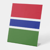 Gambia-Flagge Sockelschild (Vorderseite)