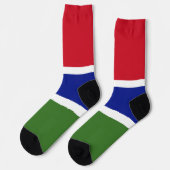 Gambia-Flagge Socken (Linkes Detail)