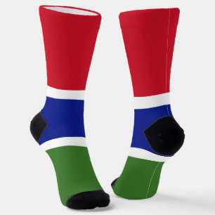 Gambia-Flagge Socken
