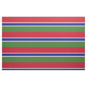 Gambia-Flagge Stoff (Fat Quarter (45,7 x 55,9 cm))