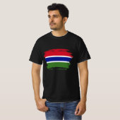 Gambia-Flagge T-Shirt (Vorne ganz)