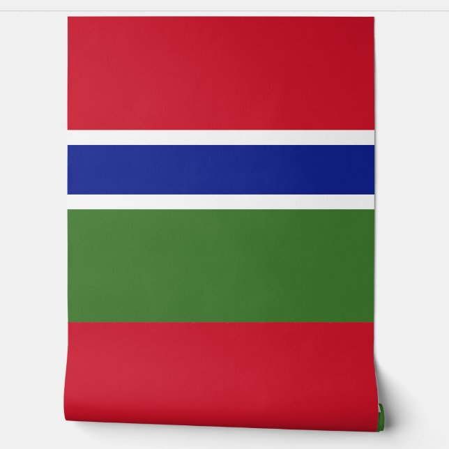 Gambia-Flagge Tapete (Abrollen)